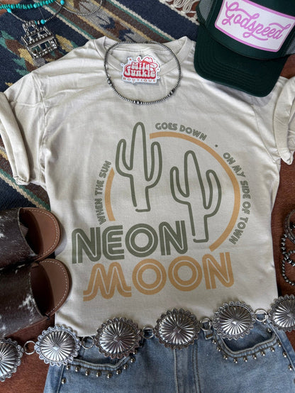 Neon Moon Cactus Graphic TeeCementS