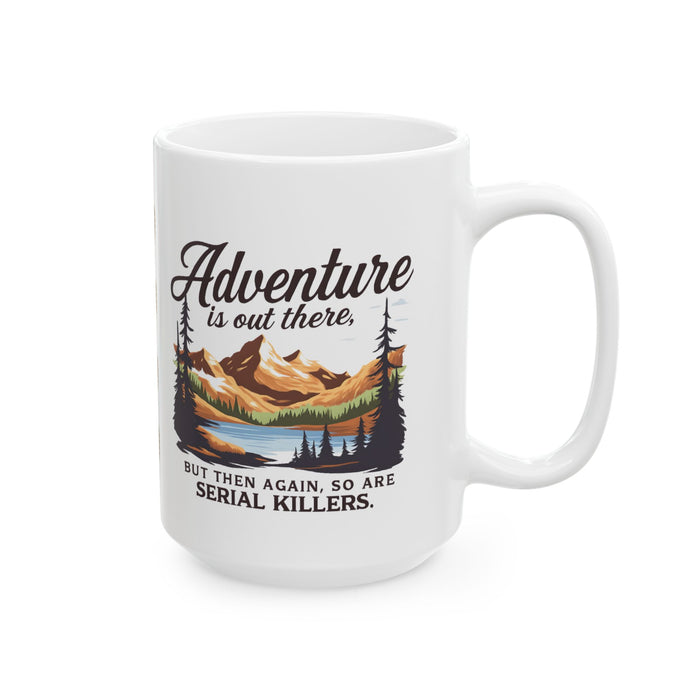 NEW Adventure Awaits Ceramic Mug – 'Adventure Awaits (11oz/15oz)