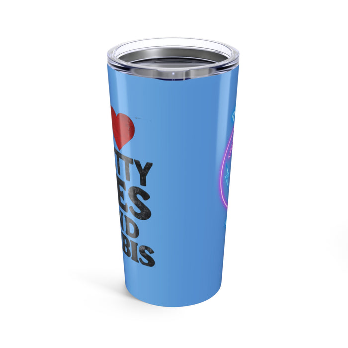 NEW! I Love Reality Lies and Cannabis Tumbler - 20oz Insulated Travel Mug