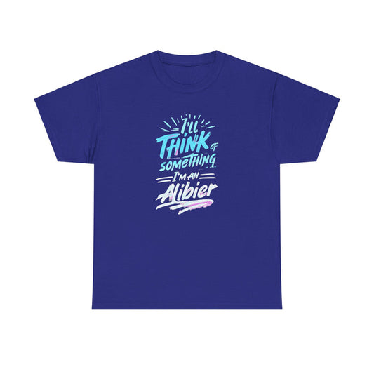 NEW!  Unisex Heavy Cotton Tee - 'I'll Think of Something' - Perfect Gift for Creative Minds
