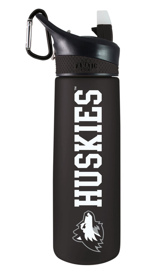 Northern Illinois  24oz. Frosted Sport Bottle - Mascot Logo & Mascot Name