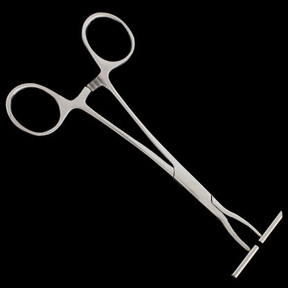 Obsidian Straight Line Forceps for Septum - Khrysos Jewelry