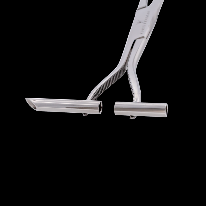 Obsidian Straight Line Forceps for Septum - Khrysos Jewelry