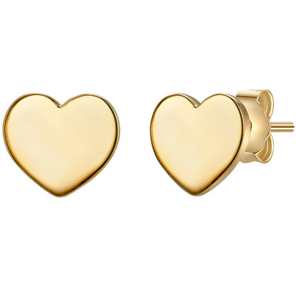 Ohrstecker gelbgold Herz