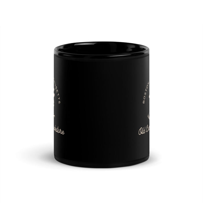 Old Corner Bookstore Black Glossy Mug - The Bean Workshop - Book Lover Accesories, Book Lover Style, Bookish Fashion, ceramic mug, coffee mug, Literary Gift, mug, Old Corner Bookstore, read everyday, valentine, Valentine's Day Picks