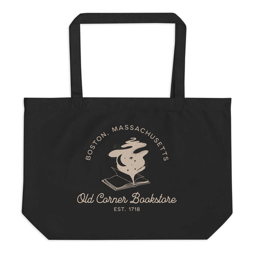 Old Corner Bookstore Large Organic Cotton Twill Tote Bag - The Bean Workshop - Book Lover Accesories, Book Lover Style, Bookish Fashion, Literary Gift, Old Corner Bookstore, read everyday, tote, tote bag, valentine, Valentine's Day Picks