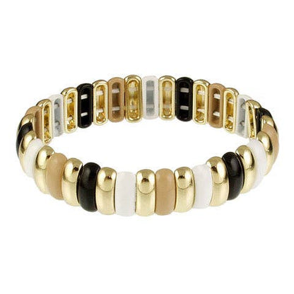 Ombre-Pop Stretch Bracelet: Blue; Green/Teal; Black & White