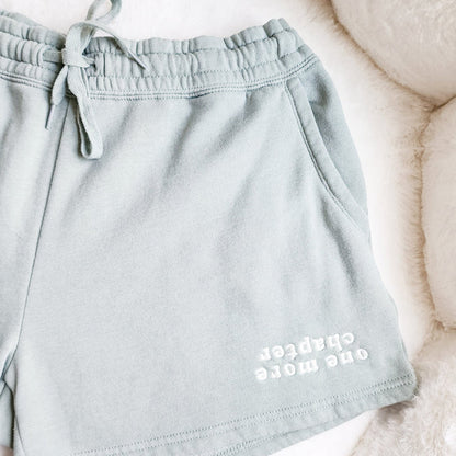 One More Chapter Embroidered Shorts - The Bean Workshop - shorts