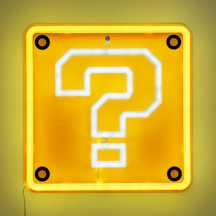 Paladone Super Mario - Question Block Wall Mountable LED Neon Light