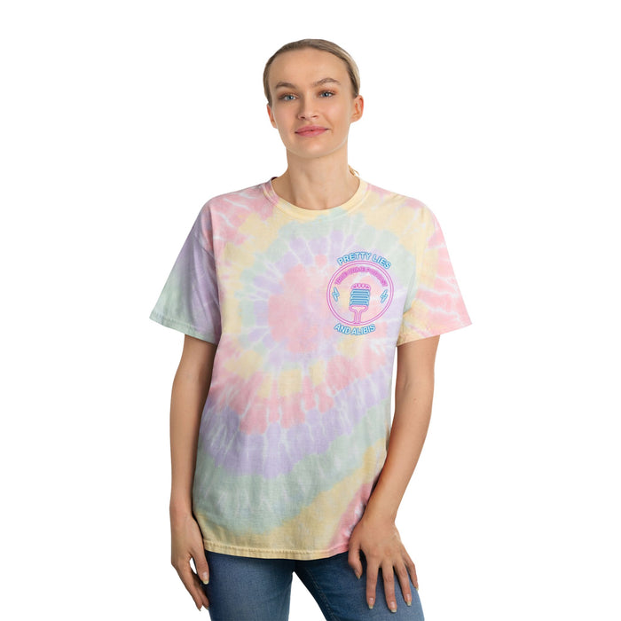 Pastel Spiral Tie-Dye Tee — "Stack Chips Not Charges" Crime Con 26'