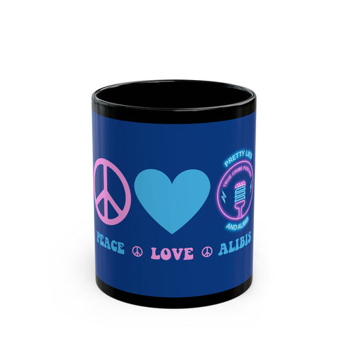 Peace Love Alibis Mug - NEW 2025