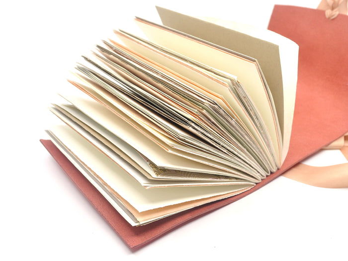 Peach Blossom One of a Kind Leather Journal