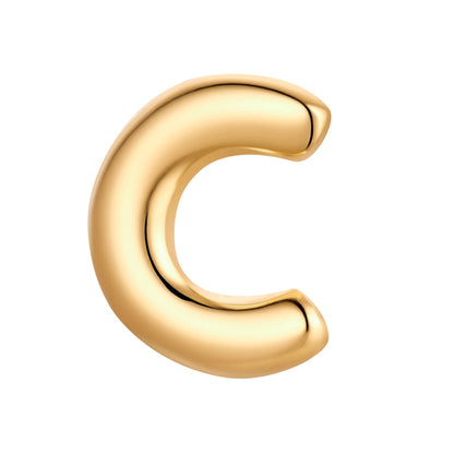 Piercing Buchstabe C gold