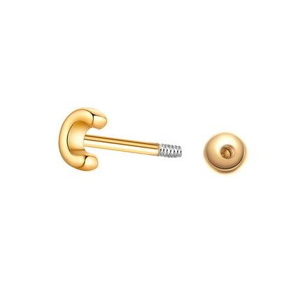 Piercing Buchstabe C gold
