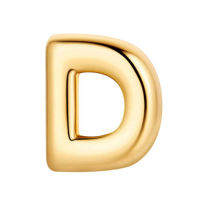 Piercing Buchstabe D gold