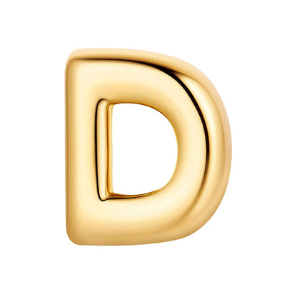 Piercing Buchstabe D gold