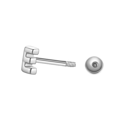 Piercing Buchstabe E