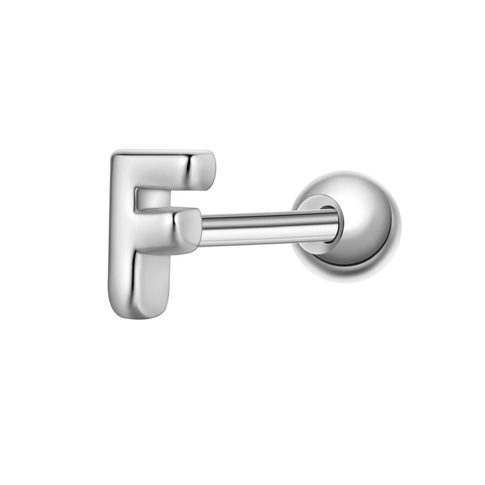 Piercing Buchstabe F