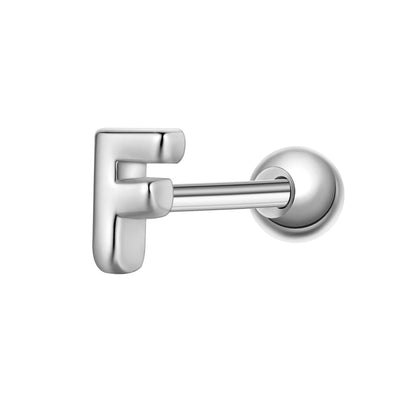 Piercing Buchstabe F