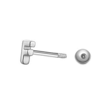 Piercing Buchstabe F
