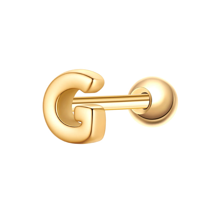 Piercing Buchstabe G gold