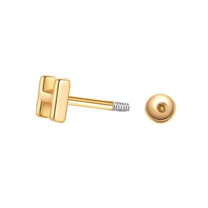 Piercing Buchstabe I gold