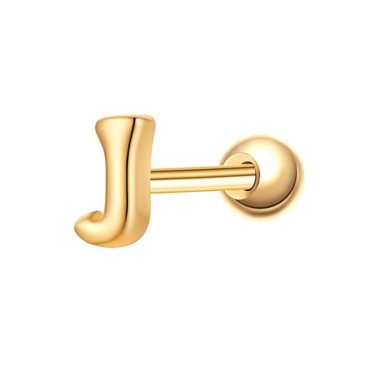 Piercing Buchstabe J gold