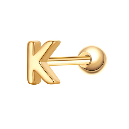 Piercing Buchstabe K gold