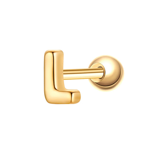 Piercing Buchstabe L gold
