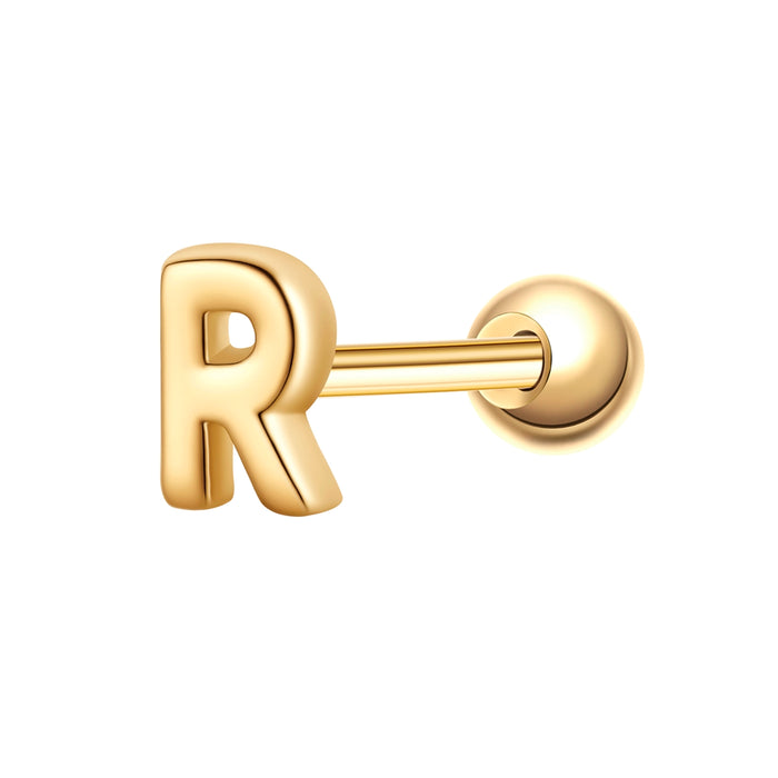 Piercing Buchstabe R gold