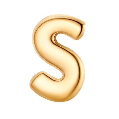 Piercing Buchstabe S gold