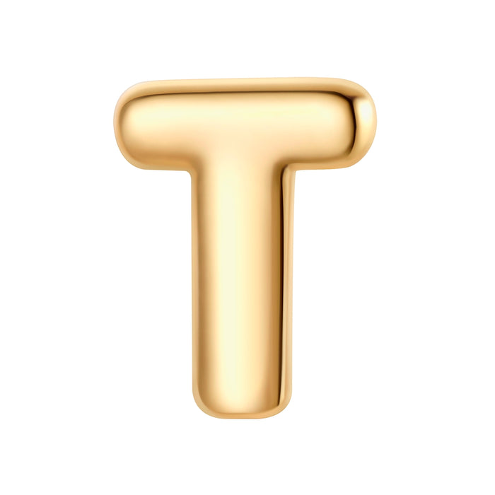 Piercing Buchstabe T gold