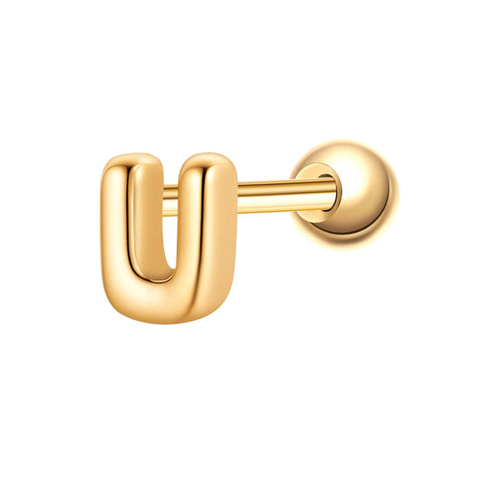 Piercing Buchstabe U gold