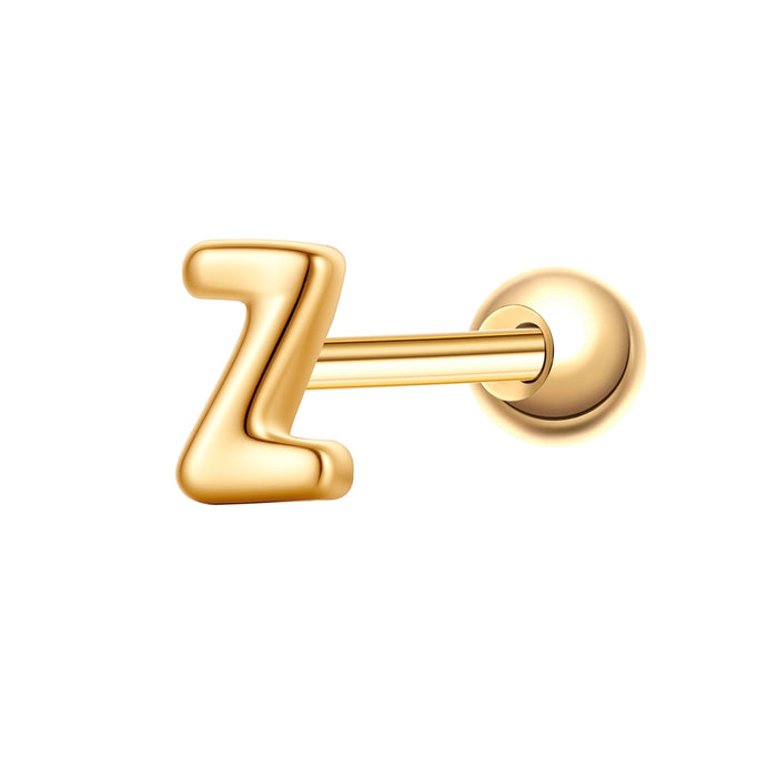 Piercing Buchstabe Z gold