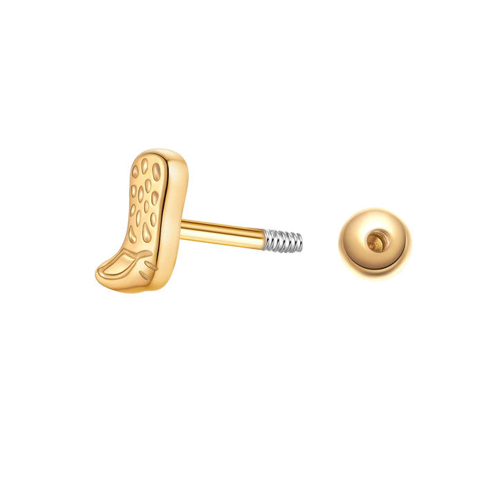 Piercing Cowboystiefel gold