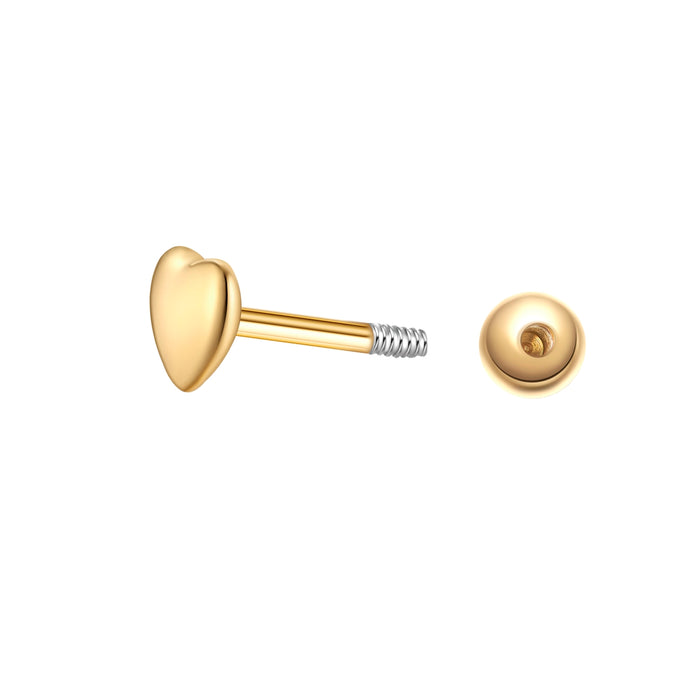 Piercing Herz gold