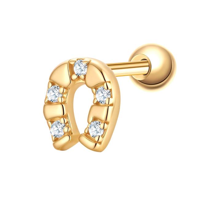 Piercing Hufeisen gold