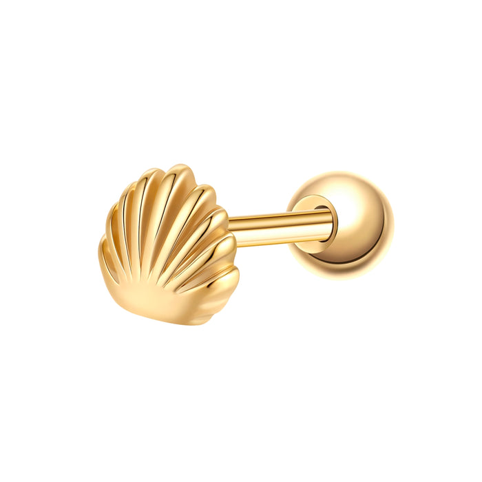 Piercing Muschel gold