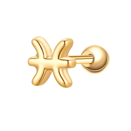 Piercing Sternzeichen Fische gold