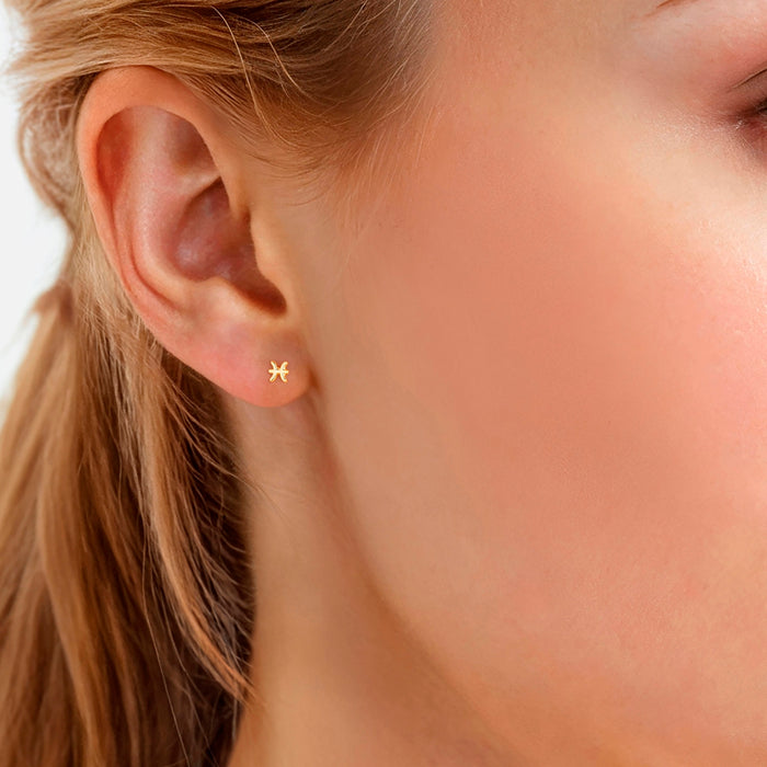 Piercing Sternzeichen Fische gold
