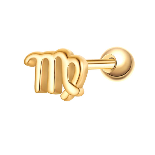 Piercing Sternzeichen Jungfrau gold