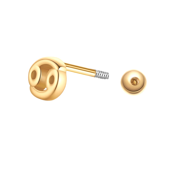 Piercing Sternzeichen Krebs gold