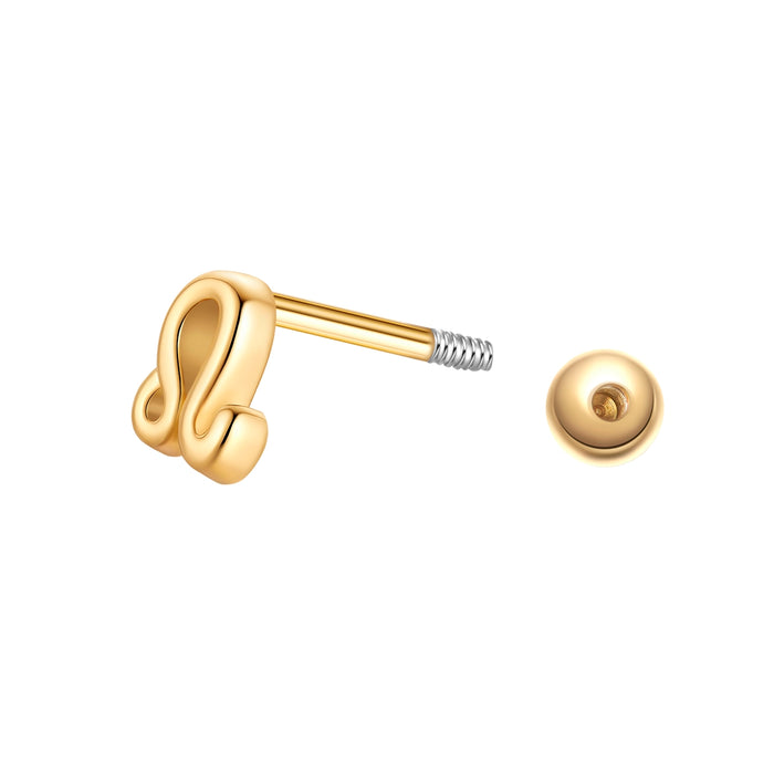 Piercing Sternzeichen Löwe gold