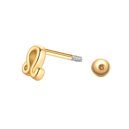 Piercing Sternzeichen Löwe gold