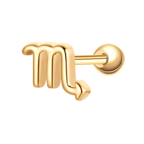 Piercing Sternzeichen Skorpion gold