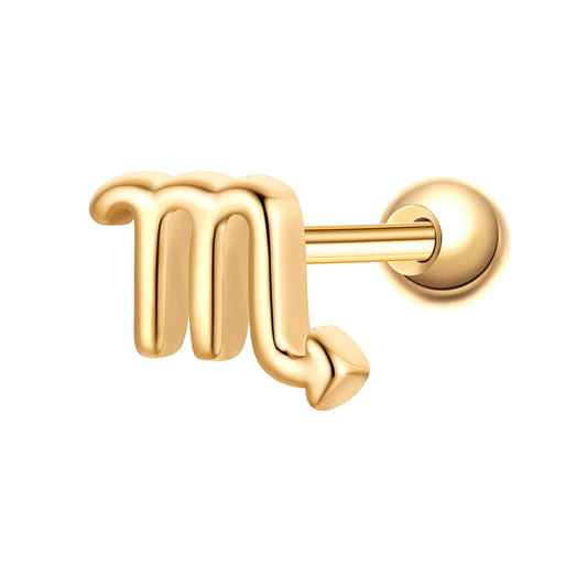 Piercing Sternzeichen Skorpion gold