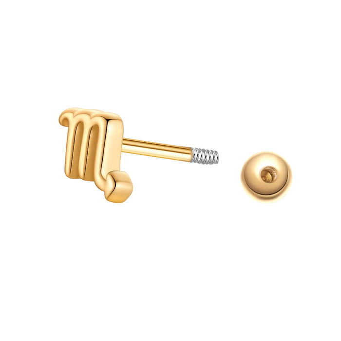 Piercing Sternzeichen Skorpion gold