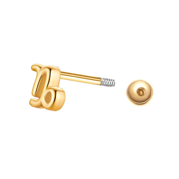 Piercing Sternzeichen Steinbock gold