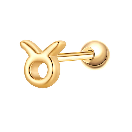Piercing Sternzeichen Stier gold