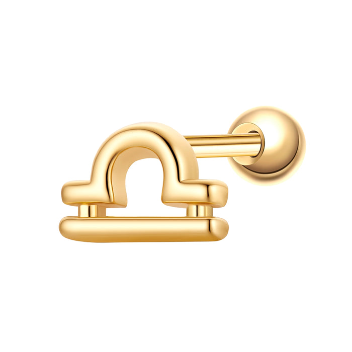 Piercing Sternzeichen Waage gold